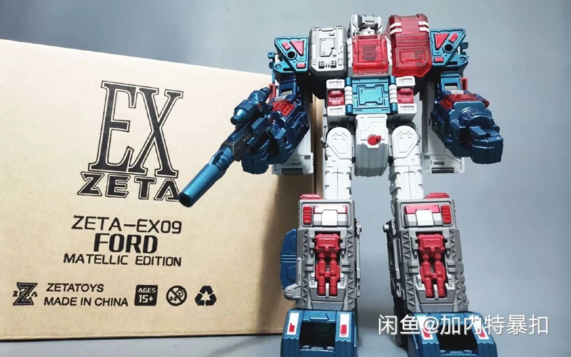 Transformation ZETA-EX09 FORD Ford Transformer KingG1 Big Mac Electroplated Color Limited Edition Gift doll deformation robot | Игрушки и
