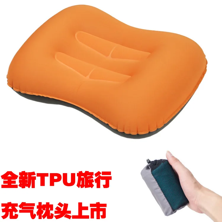 

Ultra-Light of the TPU Inflatable Square Pillow Outdoor Portable Neck Support Pillow Camping Travel Pillow Airplane Back Cushion