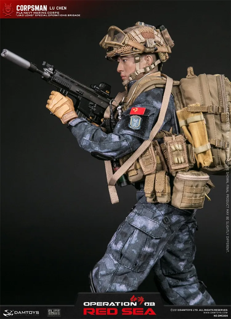 DMS009 1/6 фигурка солдата операция Красное море пла ВМС морской корпус «Цзяо Лонг» команда спецопераций CORPSMAN-LU Чэнь