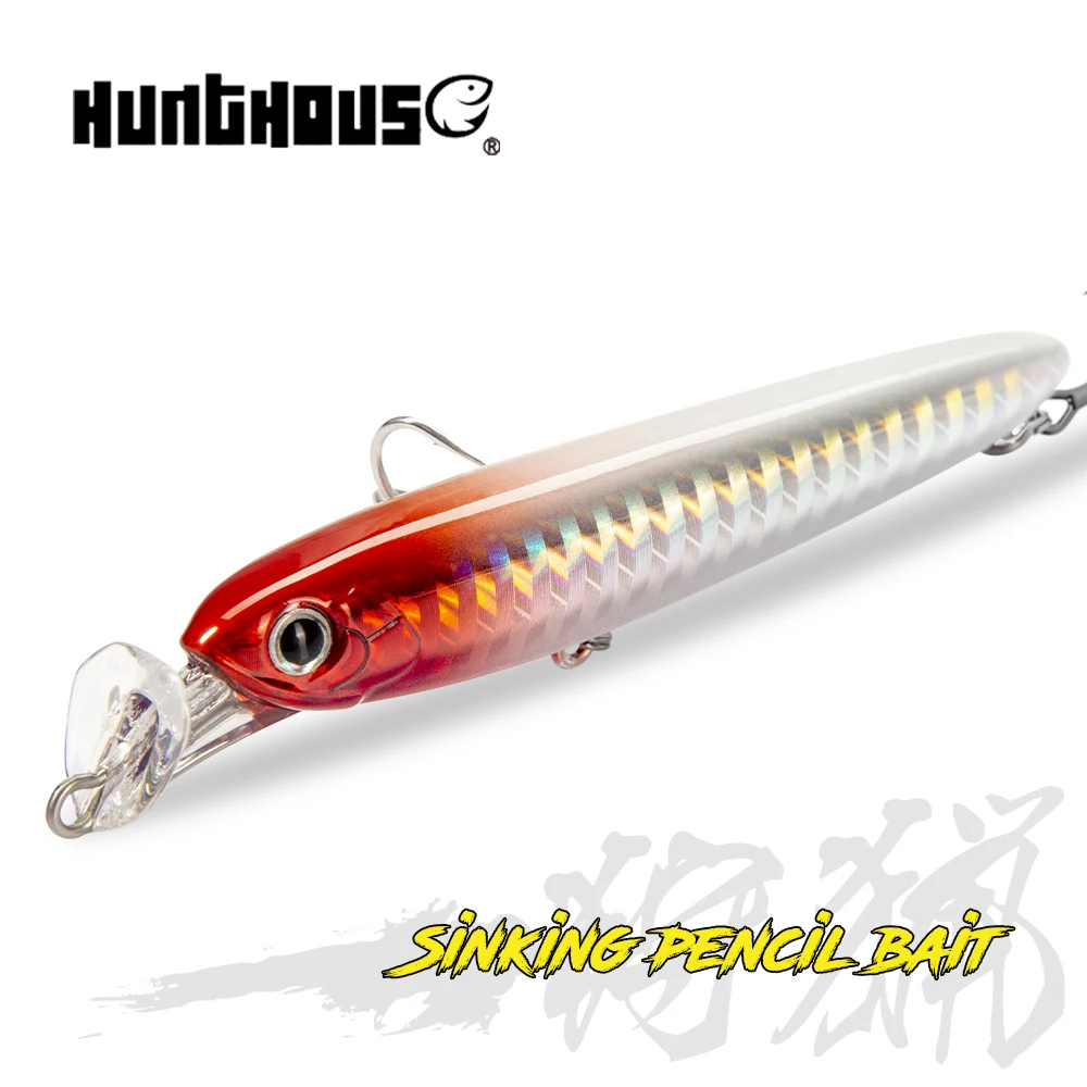 Hunthouse Rocket 95 Minnow fishing lure popper bait 75mm 13g 95mm 22g  sinking baits Artificial bait stickbaits fishing seabass