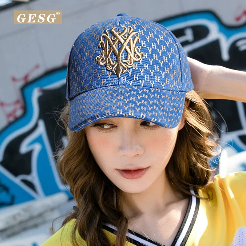 Baseball cap female Classic Blue Cap Hipster Hat