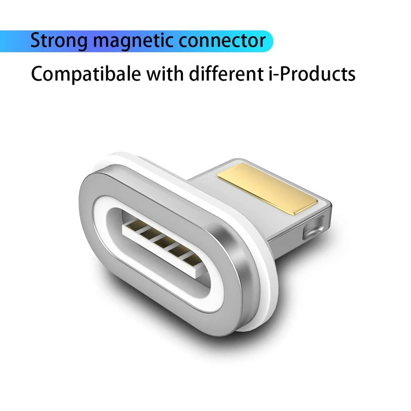 CANDYEIC Магнитный адаптер для IPhone устройства к Micro USB кабель магнитное зарядное устройство для IPhone 11 Pro Max 8 7Plus 6s Plus SE адаптер