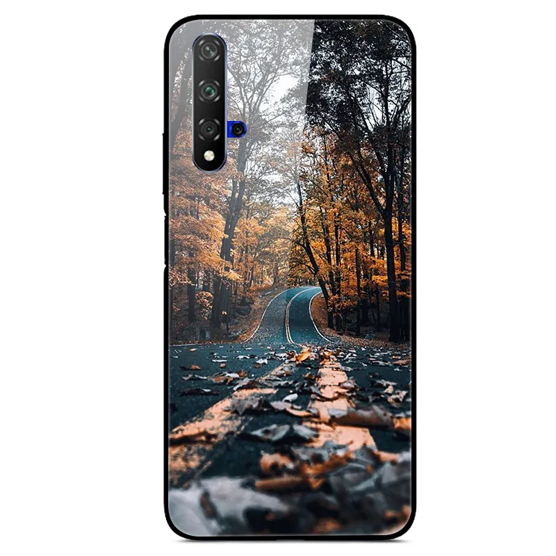 3D Cat Print Tempered Glass Phone Case Cover