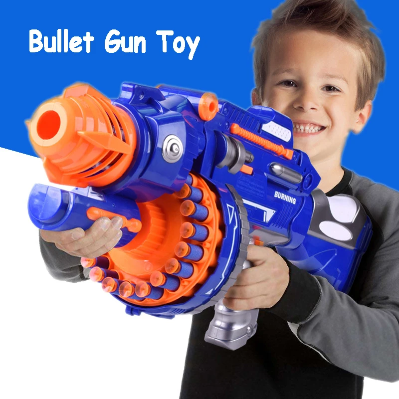 Lot de pistolet Nerf élite bleu blanc fléchettes douces pistolets jouets  pour en