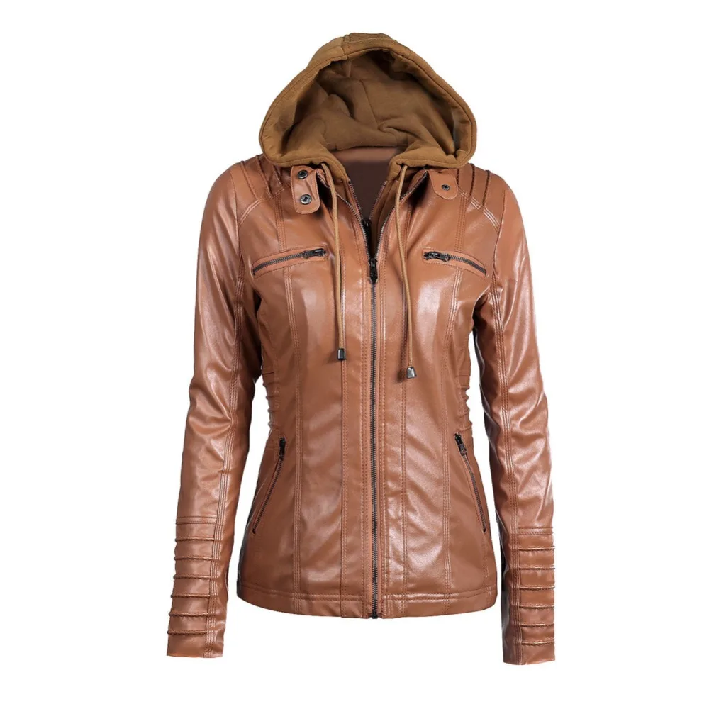 Готическая куртка из искусственной кожи, женские толстовки, зимняя Осенняя мотоциклетная куртка, черная верхняя одежда, искусственная кожа, искусственная кожа, куртка, пальто