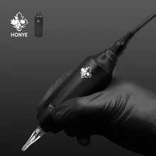 Hongye новая короткая ручка роторная татуировка машина JZ машинный магазин регулируемый шейдер и лайнер пистолет