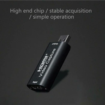 

Mini USB2.0 1080P HD HDMI Video Capture Card For Game/Video Live Streaming Support Maximum Output Resolution Up To 1080P