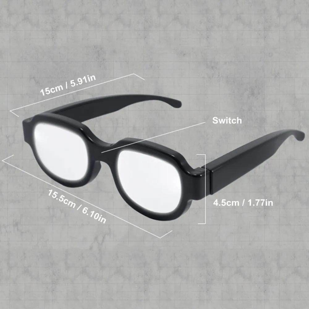 LED Glowing Light Glasses