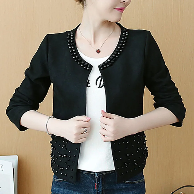 Женские пальто и куртки с заклепками бархатная однотонная приталенная куртка