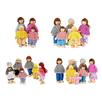 

Happy Doll Family of 6 People