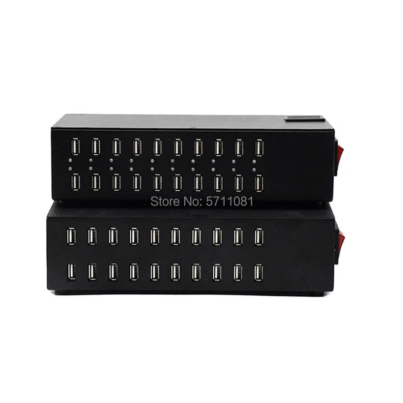200W 20 Порты и разъёмы USB Зарядное устройство мульти зарядка через станция