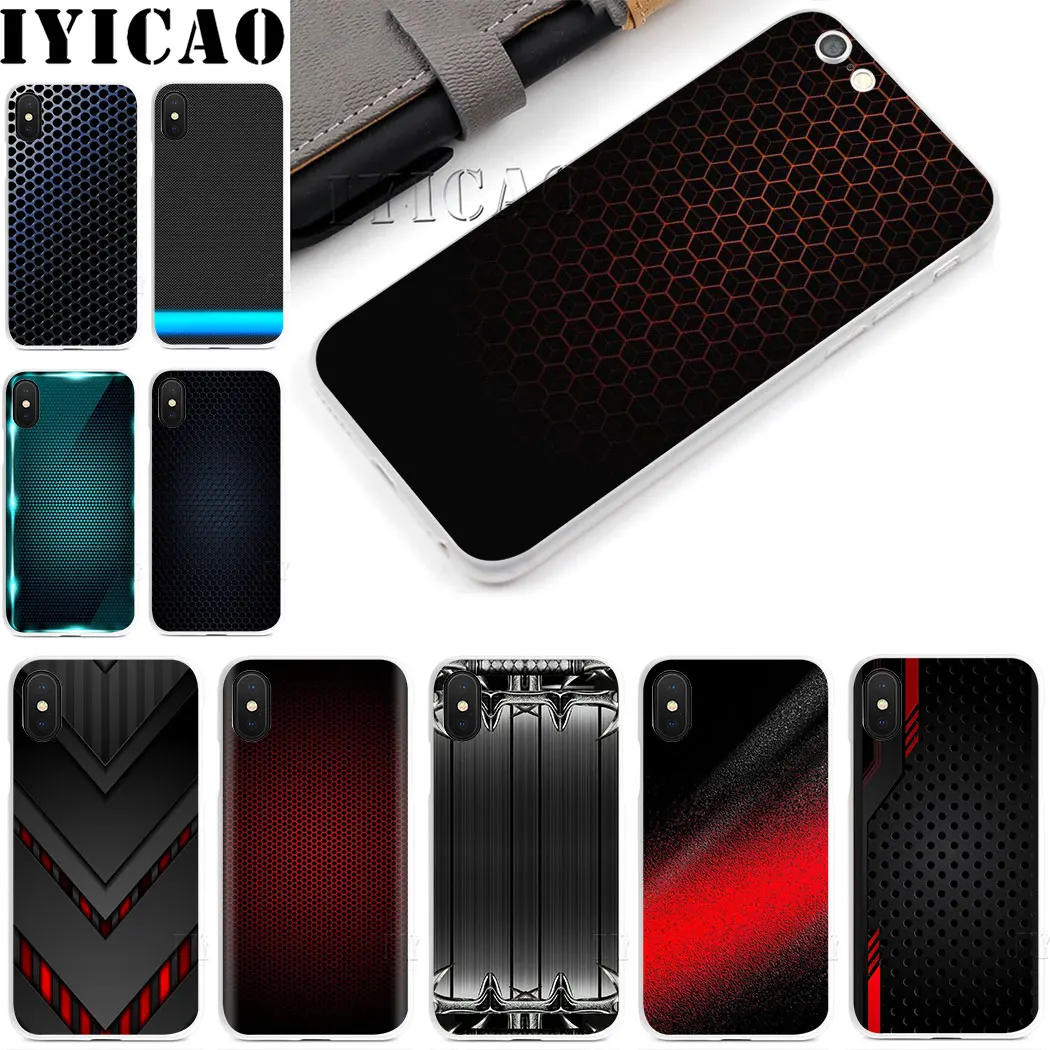 Жесткий чехол из углеродного волокна для iPhone 4 4S 5 5S Se 6 7 plus 8 Plus X XS MAX XR 6s 11 pro