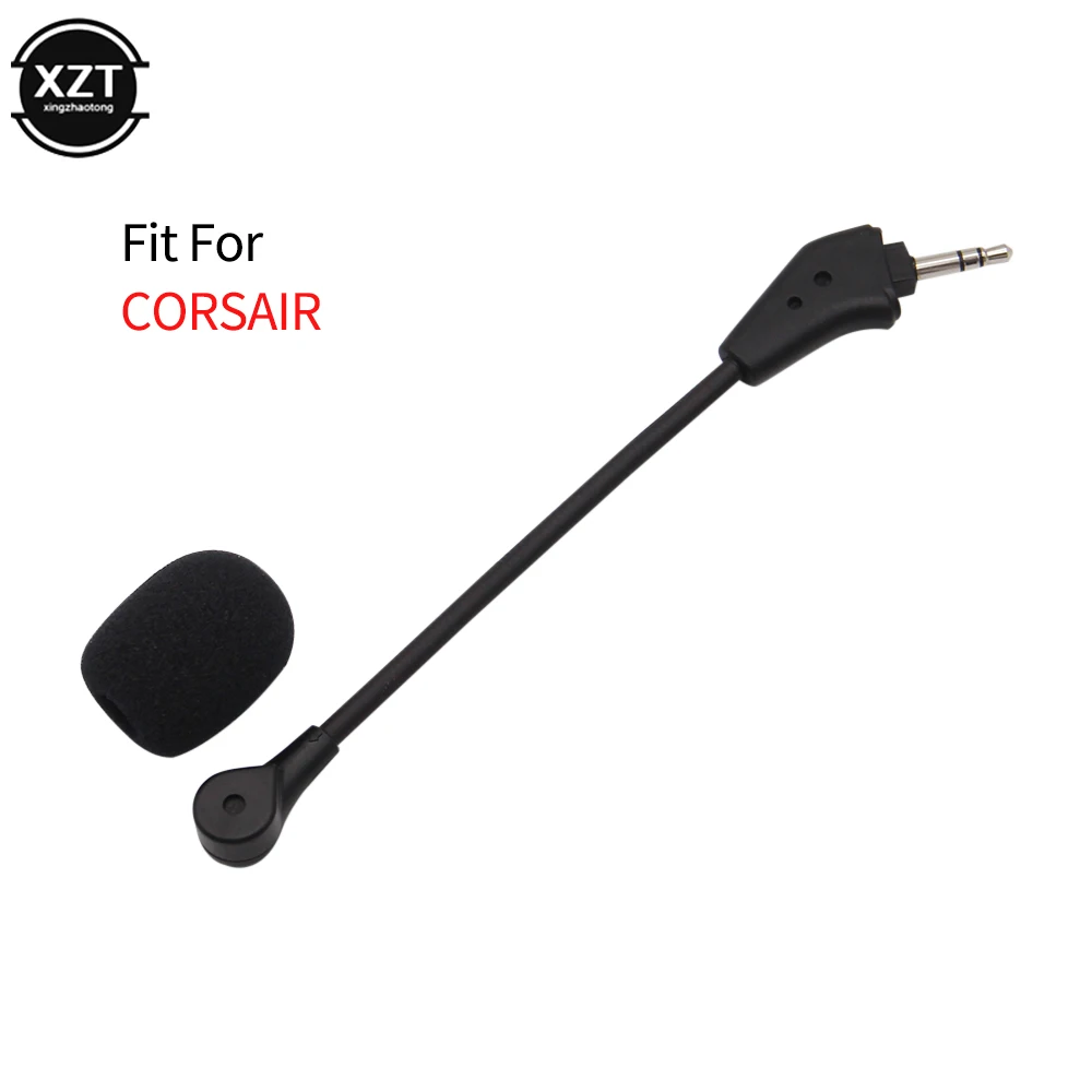 Replacement Game Mic Aux 3.5mm Microphone Boom Foam Repair Parts for Corsair HS50 Pro HS60 HS70 SE Gaming Headsets Headphones bluetooth headphones with mic