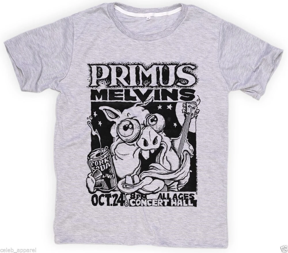 Новая Винтажная Футболка Melvins Primus Band футболка одежда для мужчин женщин унисекс