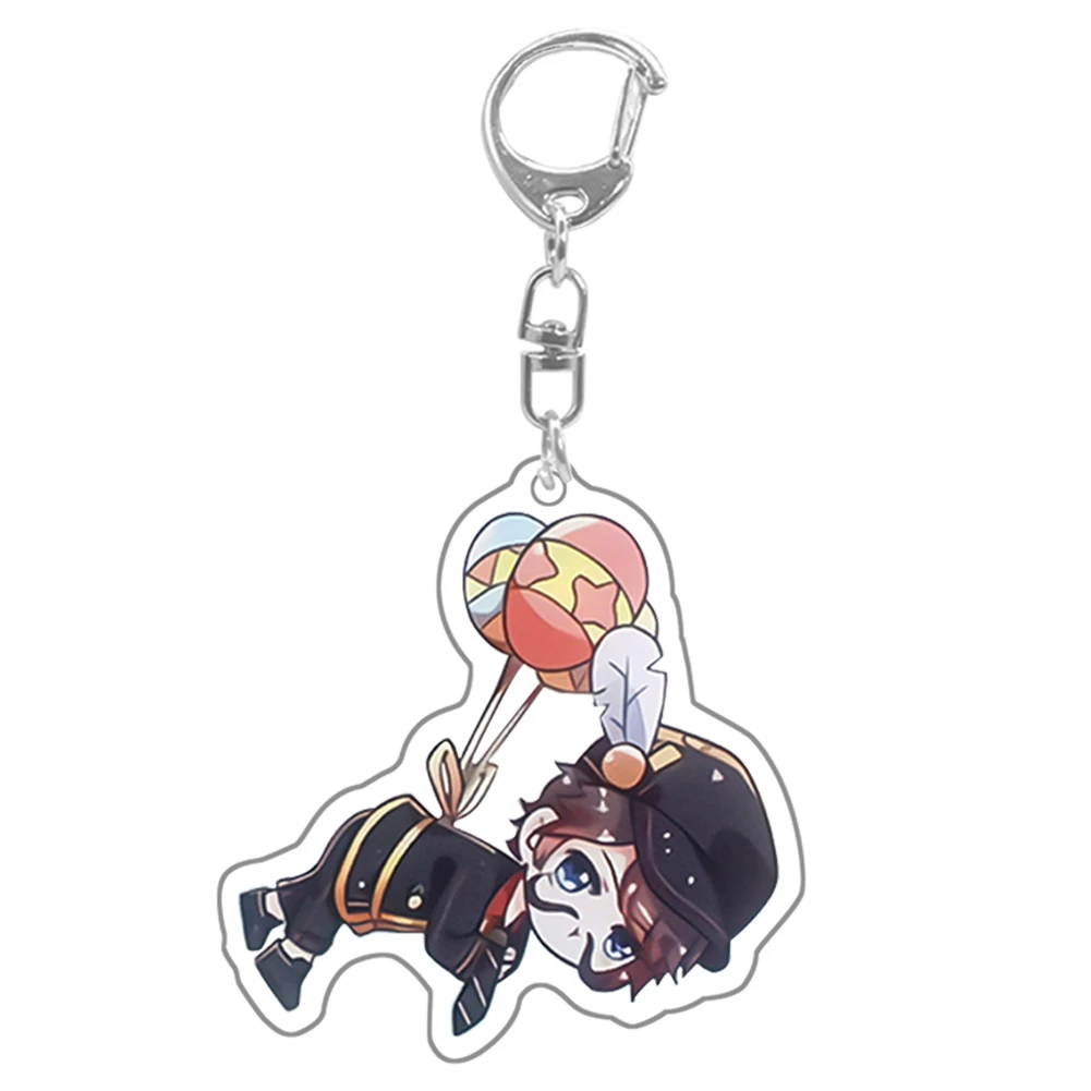 Identity V Keychain Custom Transparent Acrylic Double-sided Printed Cartoon Key Pendant