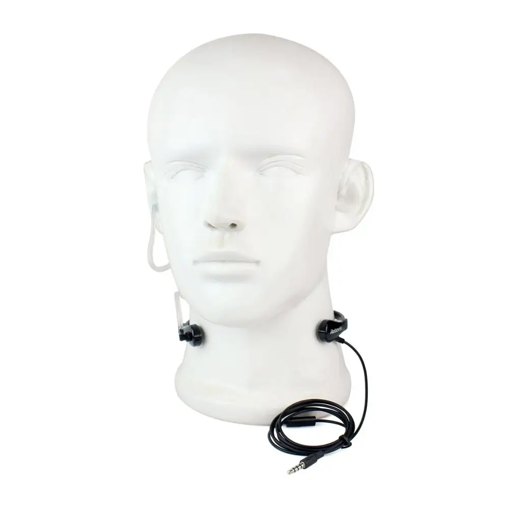 10PCS 1 Pin 3.5mm Throat MIC Headset Covert Air Tube Earpiece For Mobile Phones New C9019A