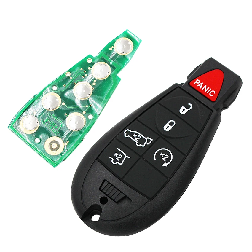 6/5+ 1 кнопки дистанционного ключа Fob 434/433MHZ ID46 чип PCF7941 для Chrysler Dodge