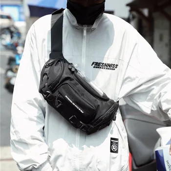 

Hip Hop Men Waist Bag Men Street Tactical Chest Rig Bags Women High Quality Oxford Pack Large Capacity Shoulder Crossbody Bag