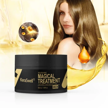 

Deep Repairing Hair Mask 50ml Nutritional Suppleness Radiant Conditioner Repair Frizz Damaged Ointment QX20R