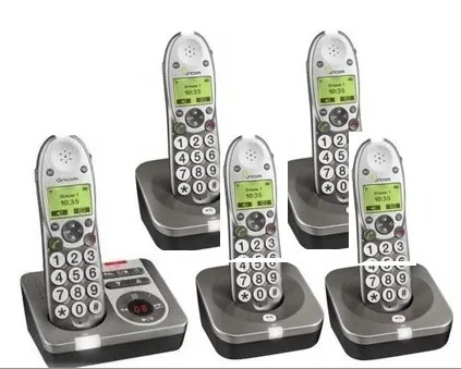 

Digital Cordless Phone with Auto-answer and Recorder, Interphone Call and Fast Dial, Backlight LCD Wireless Handfree Home Phone