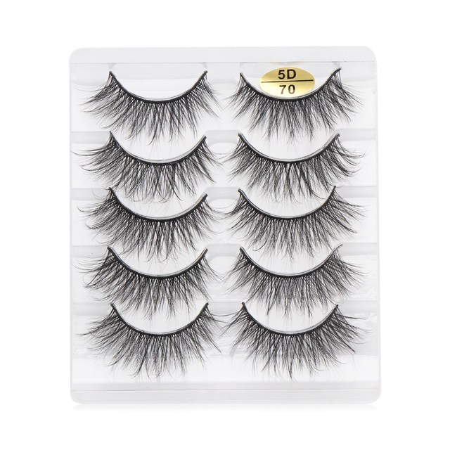 3D/5D/6D Faux Mink Hair False Eyelashes Long Full Volume Fluffy Wispies Lashes Handmade Eyelashes Extension Tools