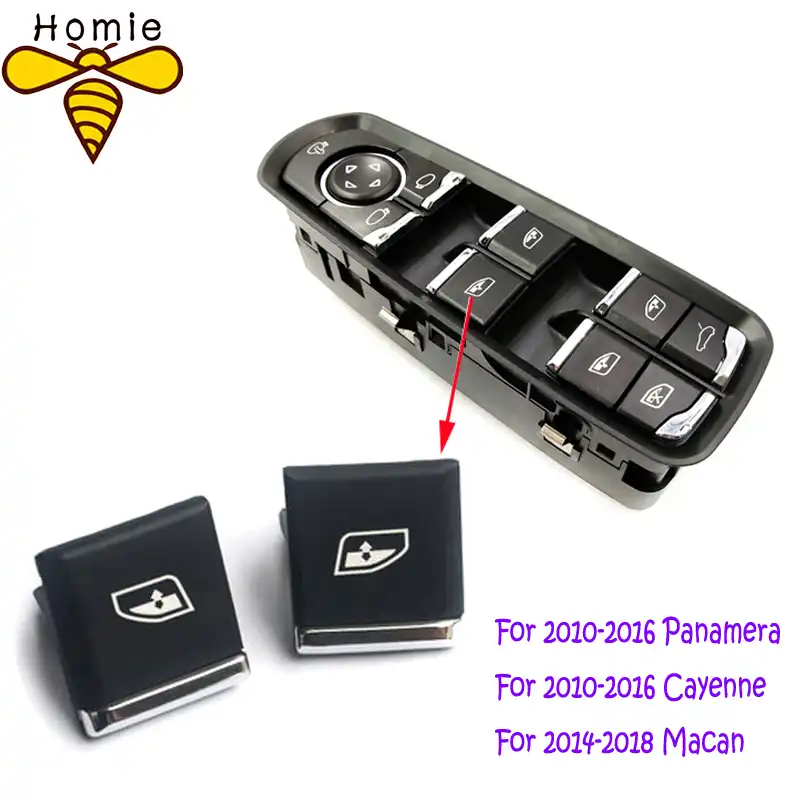 Plastic Driver Side Window Lifter Switch Button Replacement for Porsche