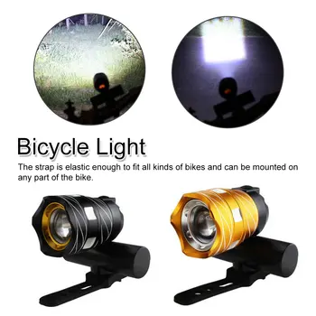 

15000LM LED Free Zoom Waterproof Bicycle Light Bike Front Lamp Torch Headlight with USB Rechargeable Cycling light
