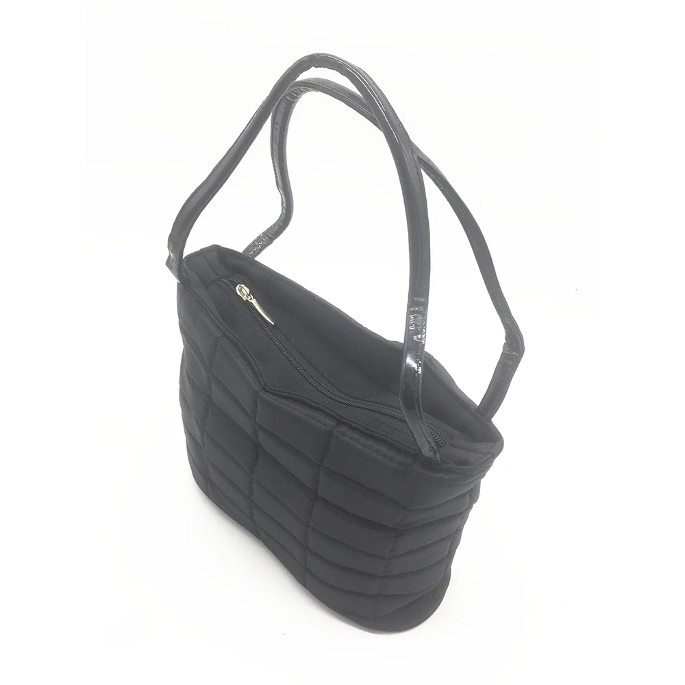 

WOMAN HANDBAGS PVC HANDLE CASUAL BLACK SOFT TOTE BAGS FOR WOMEN LADY FEMALE