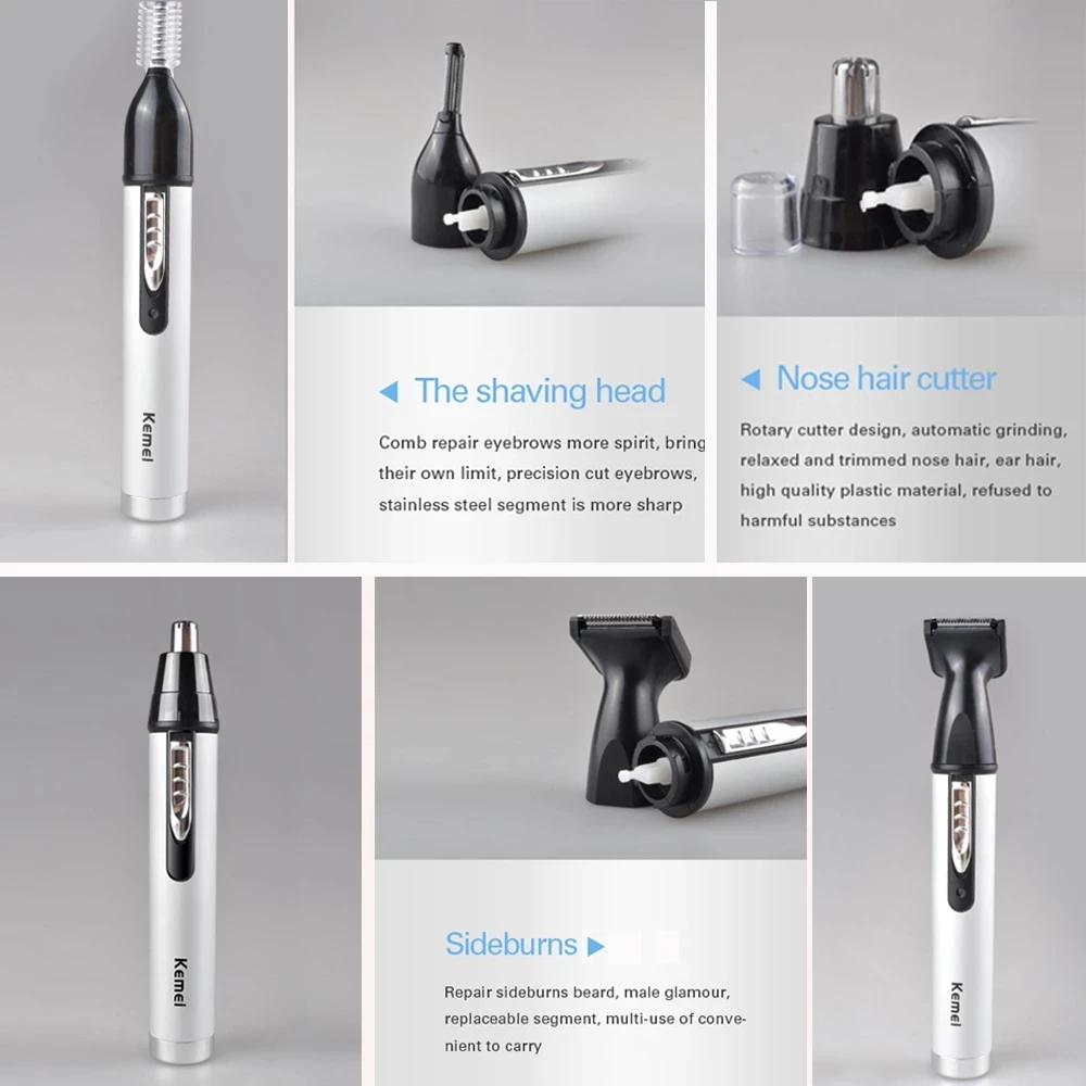 3 In1 Electric Nose Ear Trimmer For Men Shaver Rechargeable Hair Removal Eyebrow Trimer Safety Product Shaving Machine Face Care 6