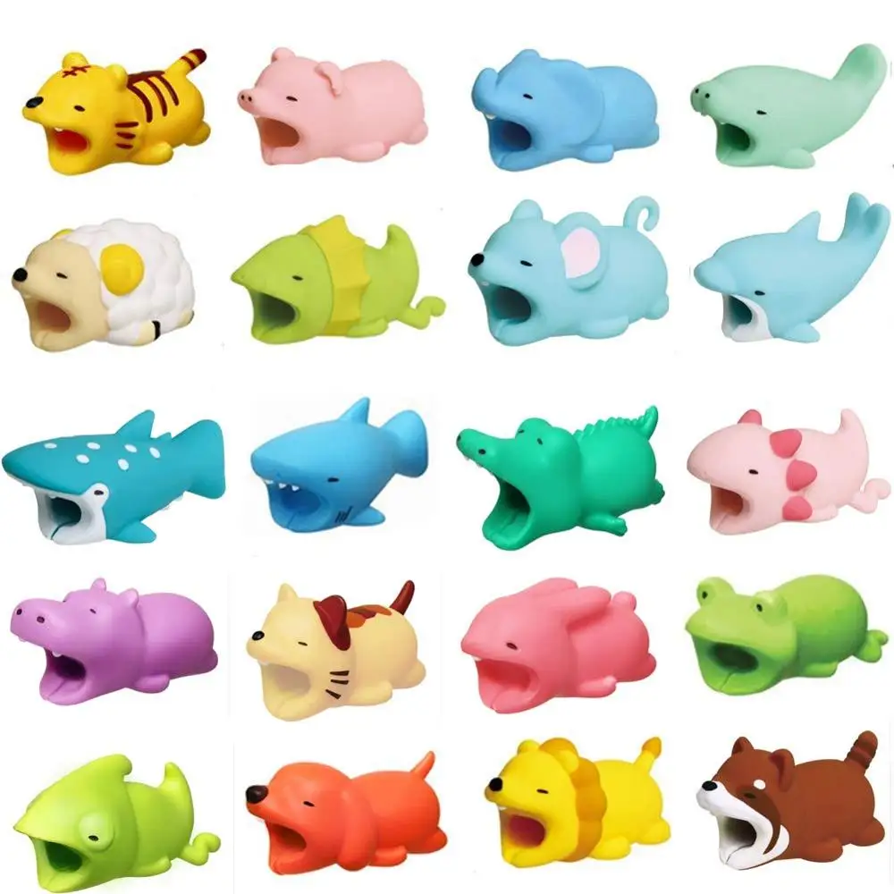 

Animal Bite USB Cable Protector Cable Organizer Data Line Management Charging Safe Protection Cable Winder For iPhone 5 6 6s 7 8