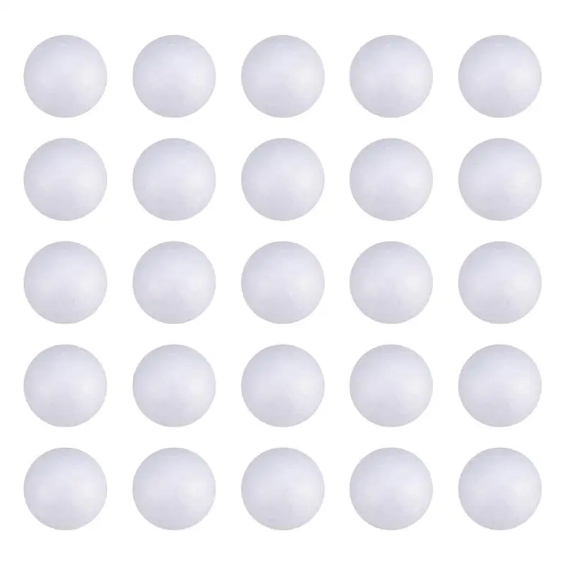 

100/50 pcs Wedding Decoration Modeling Craft Solid Polystyrene Balls Round Spheres DIY Stuff DIY Raw Material Foam Process Ball