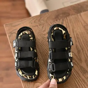

Children Mesh Sandals For Girls Boys New Summer Kids Beach Shoes Fashion Leopard Print Sandals Sports Casual Shoes