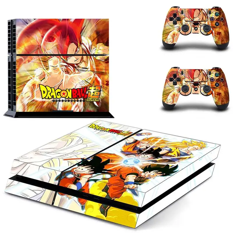 Dragon Ball Z Супер полное покрытие лицевые панели наклейка для PS4 Наклейка для playstation 4 консоль и контроллеры наклейка для PS4 виниловая наклейка