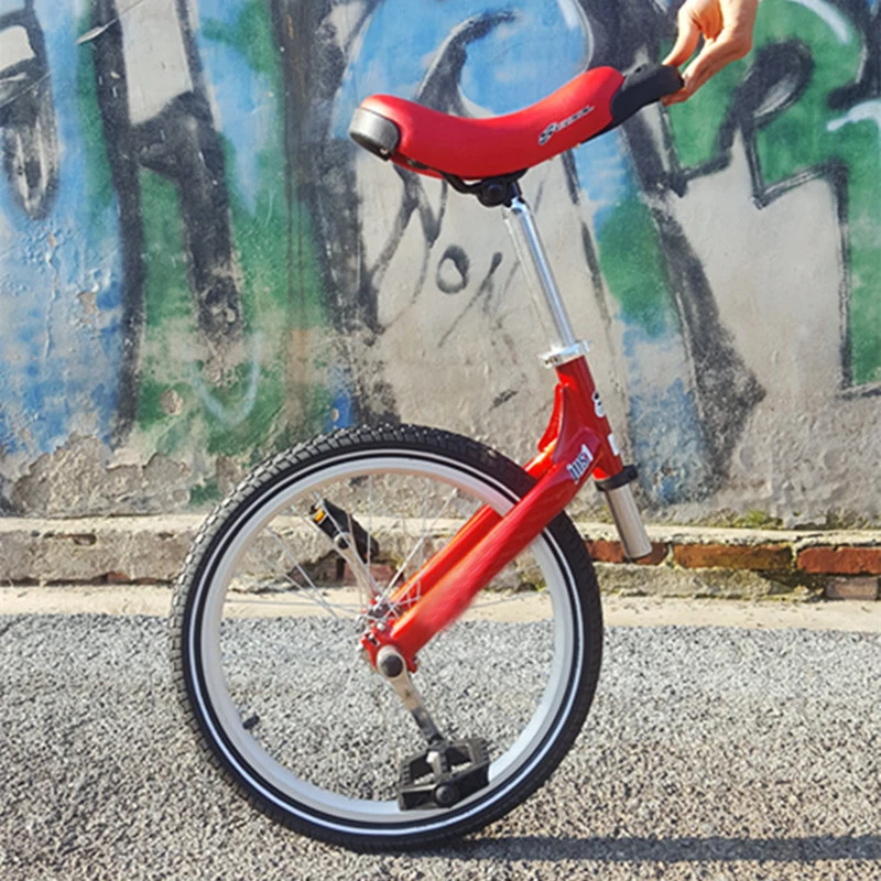 20 дюймов Одноколесный замок BXW велосипед тачка Полный дорожный мини-велосипед креативный шоу Производительность велосипед - Цвет: Red