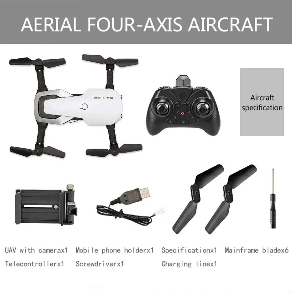 

H2 2.4Ghz Foldable 720P /480P Camera Drone RC Helicopter With Altitude Hold Headless Mode 360 3D Flip One Key Start/Landing