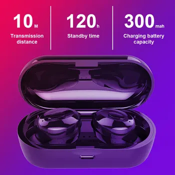

XG15 Bluetooth Earphones 5.0 TWS in-Ear Earbuds IPX5 Waterproof Mini Headset 3D Stereo Sound Sport Gaming Earpiece For iPhone All Smartphone Mini Earpiece