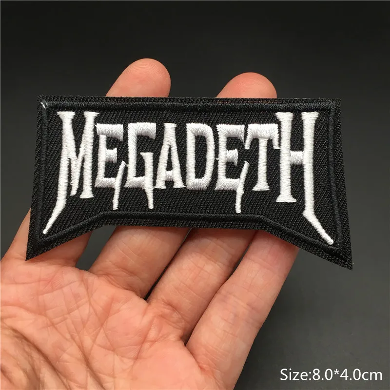 Band Rock Clothes Badges Iron On Patches Appliques Embroidered Music Punk Stripes for Clothes Jacket Jeans Diy Decoration