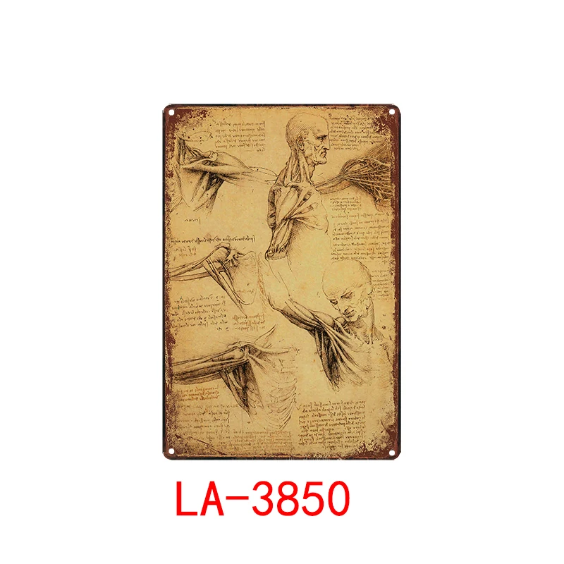 Темно-серый Эскиз леonardo da Vinci-металлические вывески, настенный плакат, доска, мотор, настенная живопись, античный винтажный бар, паб, Декор - Цвет: Темно-серый