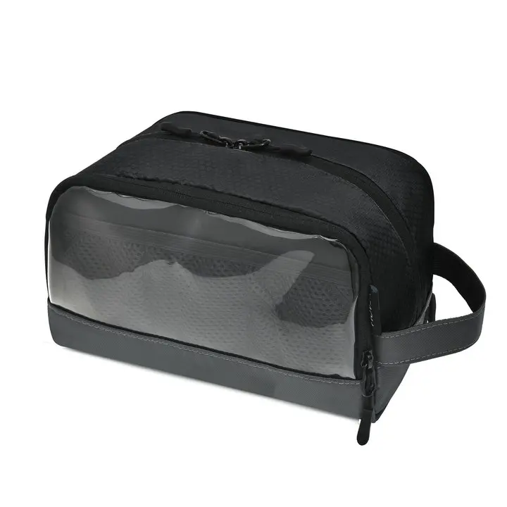 Soperwillton компрессионные упаковочные кубики, набор косметических сумок, нейлоновая дорожная сумка для мужчин и женщин, органайзер для путешествий, аксессуары - Цвет: Toiletry bag Black
