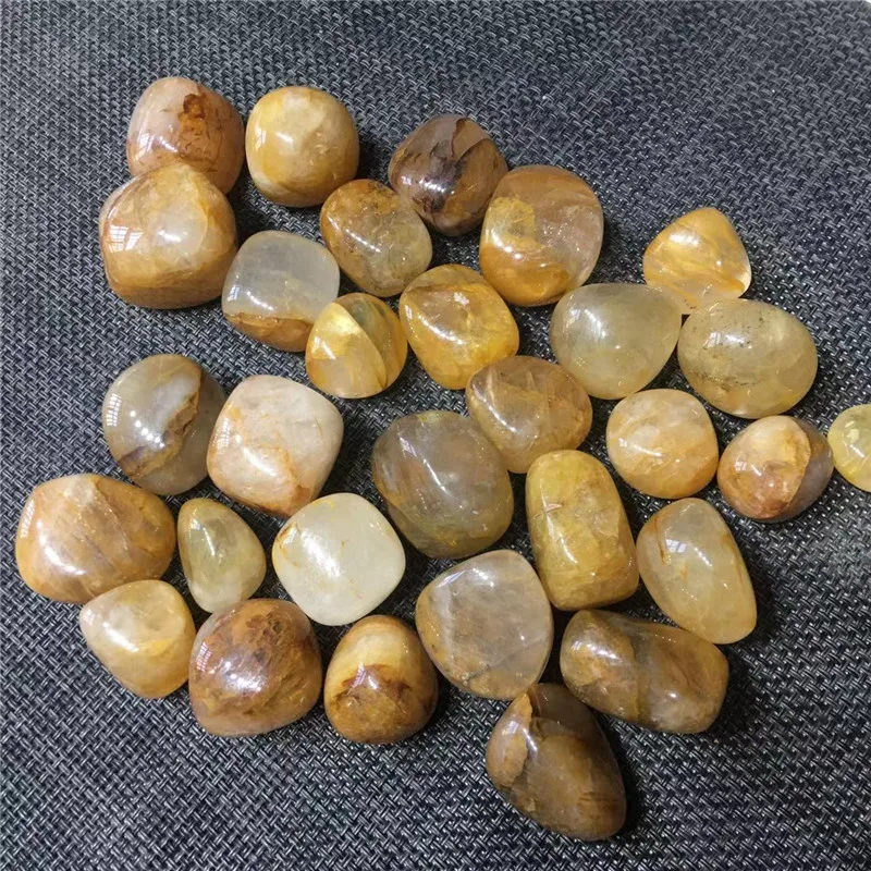 Natural Golden Healer Crystal Tumbled Bulk Healing Mineral Specime