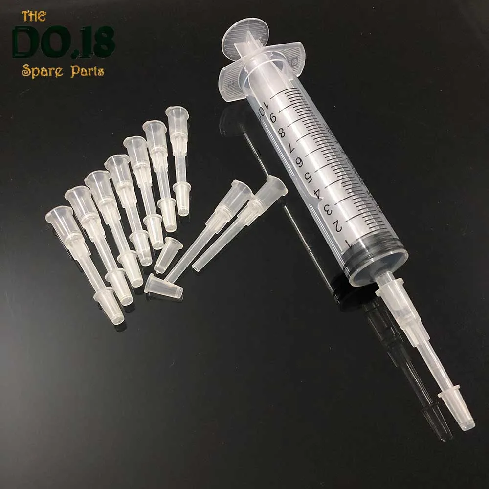10 adapters + 1 syringe plastic Ink Cartridge Refill Suction Tip