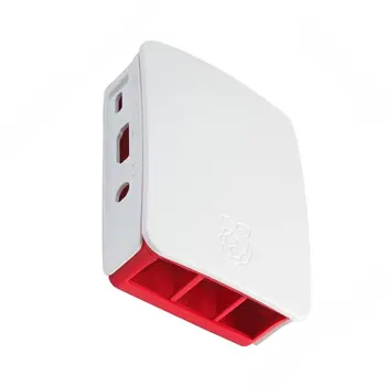 

Raspberry Pie 3 Shell Raspberry Pi Case 3b+ Special Protection Box Computer Case Red and White Shell