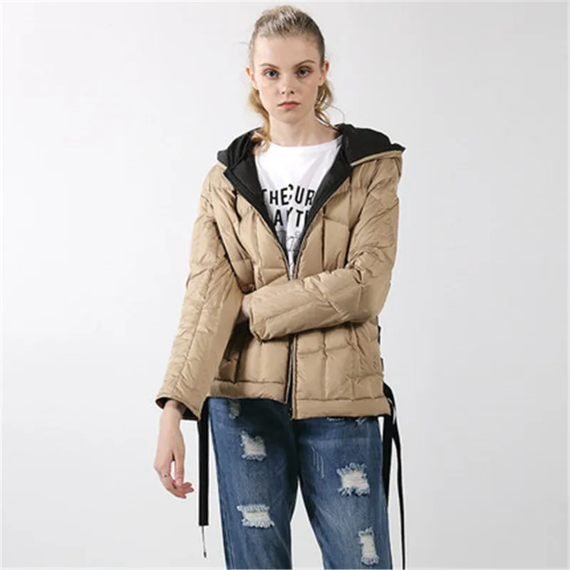 Chaqueta corta para nignas nuevo parrafo invierno grueso calido moda casual con capucha ropa de invierno