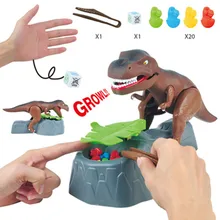 Jouet électrique de dinosaure mordant à la main, effet sonore, bras mobiles, Interaction Parent enfant, modèle de dessin animé, cadeau pour enfants