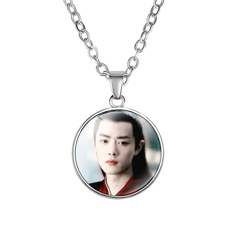 Wei WuXian Lan WangJi CHEN QING LING glass ожерелье с камнем незатаенные Xiao Zhan Wang Yibo ожерелье кулон вентиляторы коллекция подарки