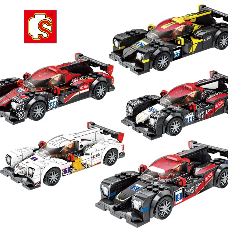 

SEMBO 607300-4 MOC Technic series Supercar Building Blocks Jackie Chan DC Raching Bricks Toys for Kids