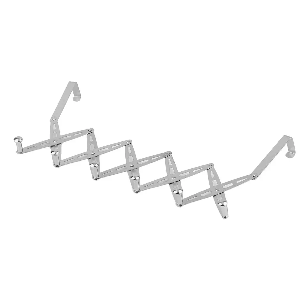 Flexible Back Door Hanger Lightweight Bathroom Hanger Rack Kitchen Organizer Hooks Portable Storage Rack Load-Bearing Hooks