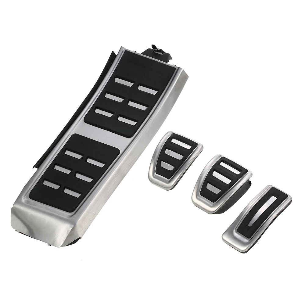 MT Car Fuel Brake Footrest Pedals for Audi A4 B8 S4 RS4 Q3 A5 S5 RS5 8T Q5 8R A6 A7 A8 Fit in the Left Driving Country