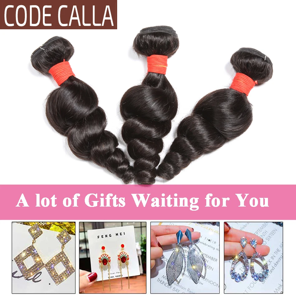 Код Калла человеческие волосы пучки волос перуанское неплотное переплетение волос 1/3/4 шт. 8-28 натуральный черный Цвет натуральные волосы для наращивания