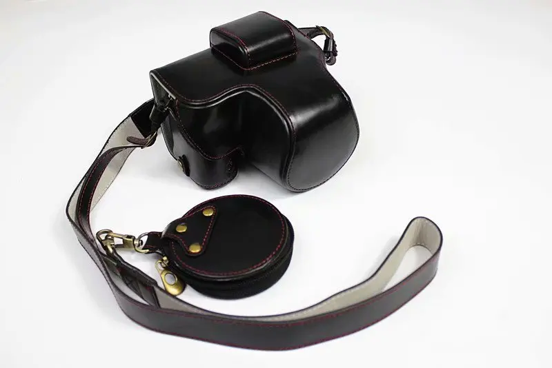 Custodia Protettiva In Pelle Per Fujifilm Fuji X-S10 Xs10 Borsa Per Fotocamera Tracolla Apertura Batteria Obiettivo 15-45Mm